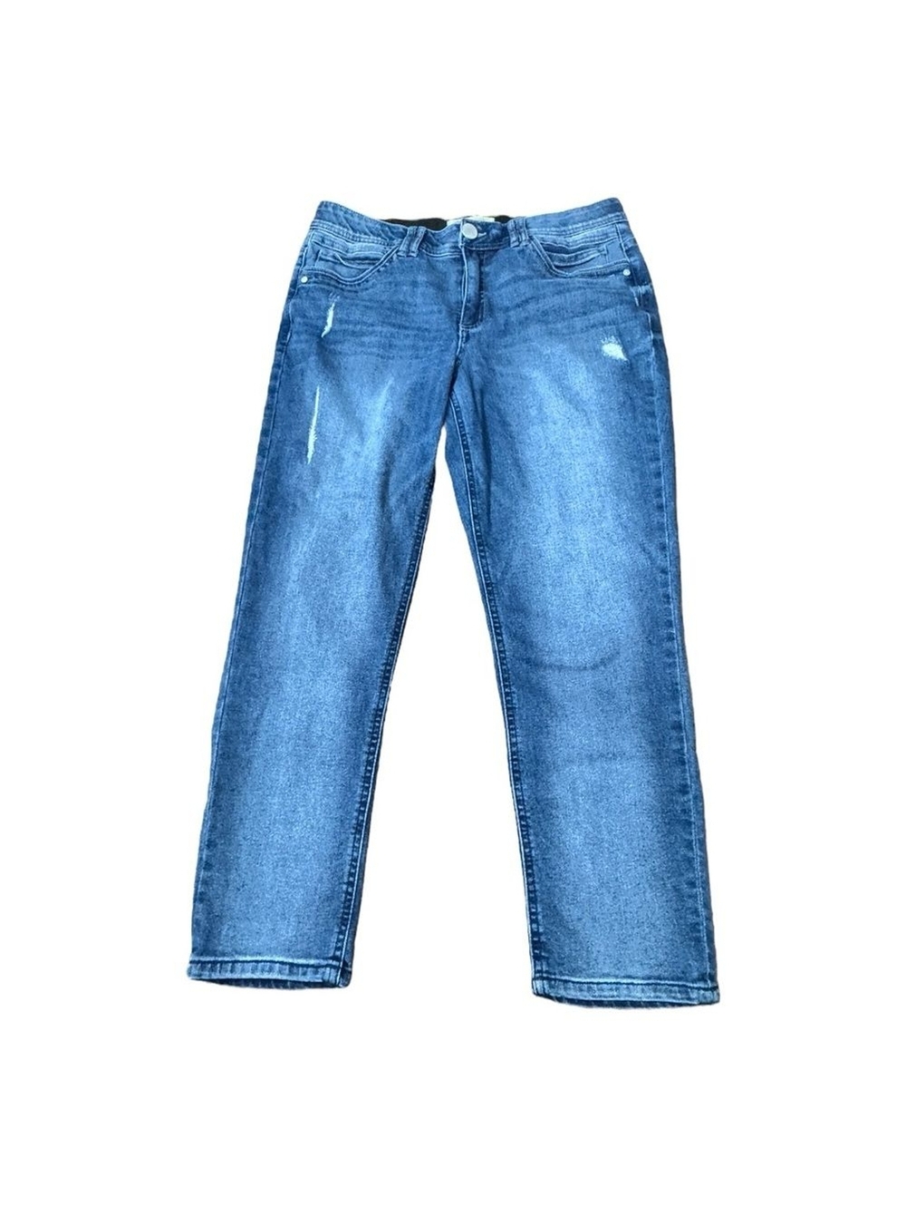 Democracy “Ab” Technology Cropped Blue Denim Jeans  B12938IJCXX Women’s Size 12